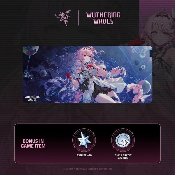 Quà tặng in game độc quyền của lót chuột Wuthering Waves nShop