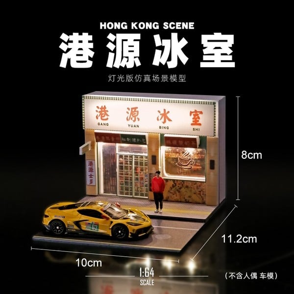 nShop bán Sa bàn Tiểu cảnh Diorama tỉ lệ 1:64 Tiệm giải khát Đài Loan có đèn SCJ389 giá tốt chất lượng cao