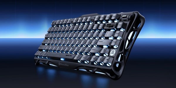 nShop bán Bàn phím cơ không dây GravaStar Mercury K1 Stealth Black thiết kế nhỏ gọn, tiết kiệm diện tích bàn