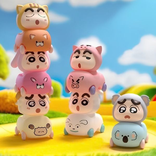 Túi Mù Mô Hình Crayon Shin-chan Xe ô tô động vật RB07 - thích hợp sưu tầm