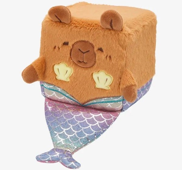 thú bông vuông Squarepals Animal Collection 10cm chuột lang nước tiên cá