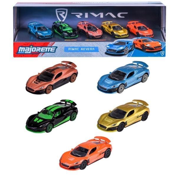 Xe Mô Hình MAJORETTE RIMAC Nevera Edition 5 Pieces Gift Pack - sản phẩm chính hãng