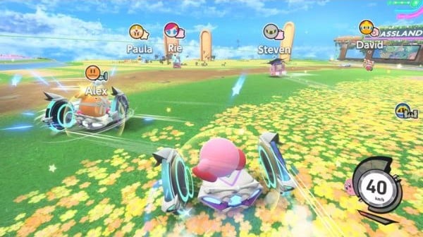 nShop bán băng game Kirby Air Riders trên Nintendo Switch 2 với gameplay đua xe đối kháng độc đáo thú vị