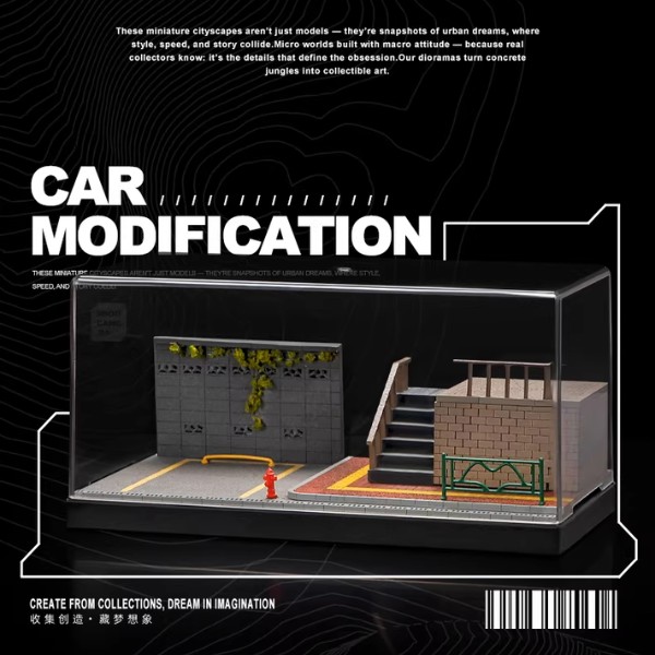 nShop bán Diorama 1:64 Kèm Hộp Trưng Bày - Cầu Thang Đường Bộ 82006 tặng người sưu tập Tomica Hot Wheels
