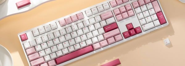 nShop bán AKKO 3108 RF V3 Prunus Lannesiana Frost Pink Switch làm quà tặng nữ nhân viên văn phòng