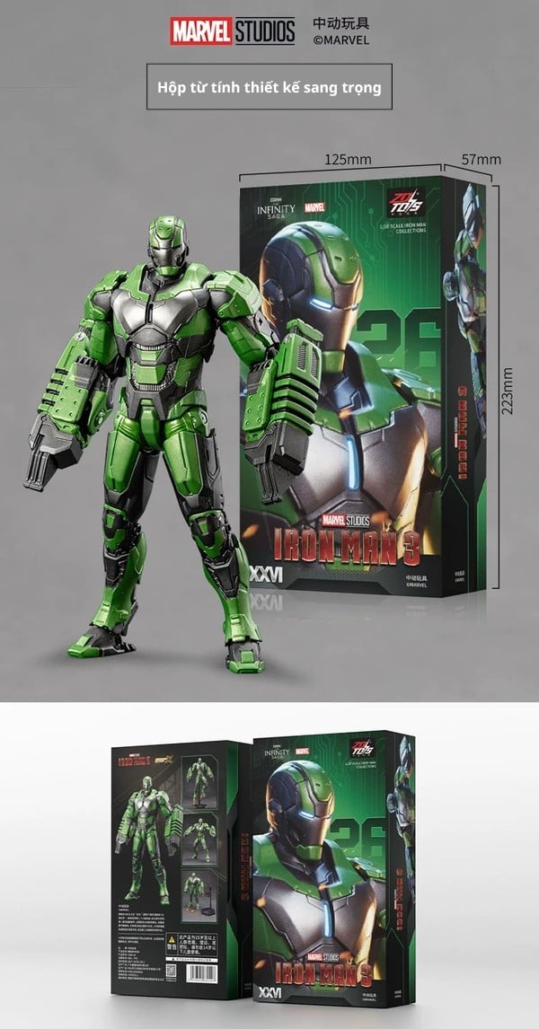 nShop bán Mô hình trang trí Marvel - Iron Man MK26 - ZD Toys - ZM65 xuất được hóa đơn đỏ VAT giá tốt