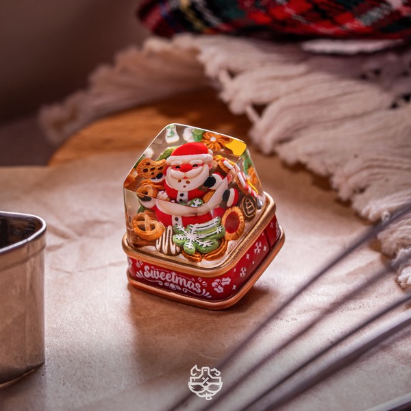 nShop bán Keycap Artisanta Factory Sweetmas Santa - Dwarf Factory hình ông già Noel đáng yêu dễ thương