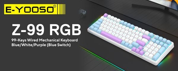 nShop bán Bàn Phím Cơ Gaming E-YOOSO Z99 LED RGB USB 99 Phím White giá tốt chất lượng cao