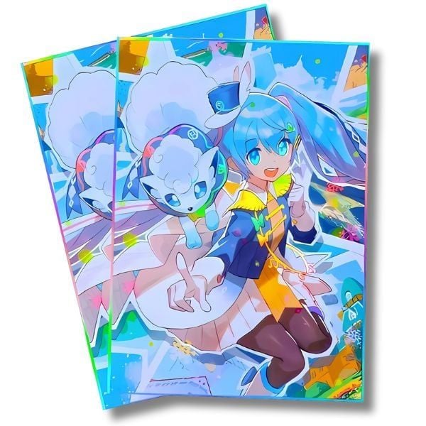 Sleeves bọc bảo vệ bài Pokemon TCG Alolan Vulpix và Miku màu sắc bắt mắt