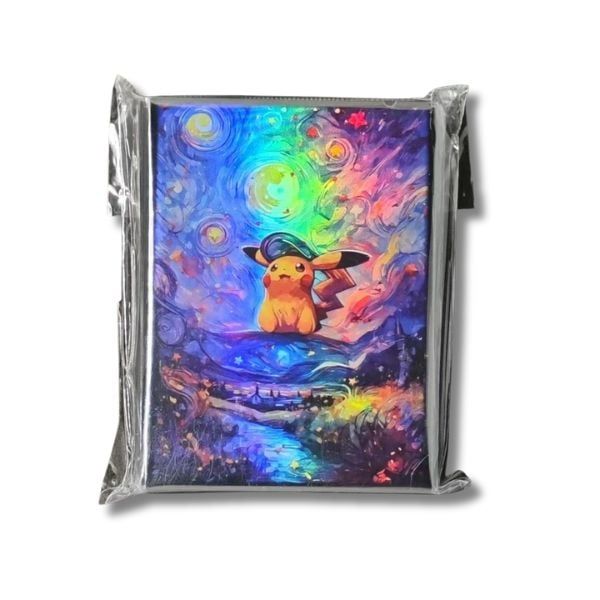 Sleeves bọc bảo vệ bài Pokemon TCG Starry Pikachu màu sắc bắt mắt