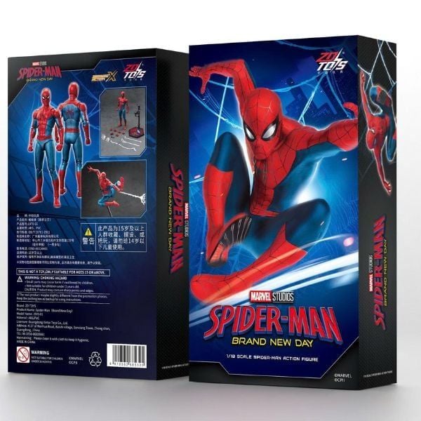 Mô hình Marvel Spider Man Brand New Day - ZD Toys ZC65 - khớp linh hoạt