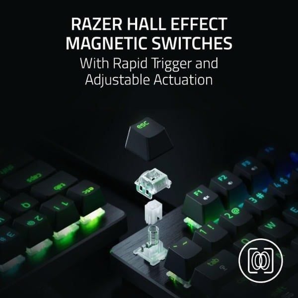 Switch từ tính Hall Effect trên phím Razer Huntsman V3 HE TKL nShop