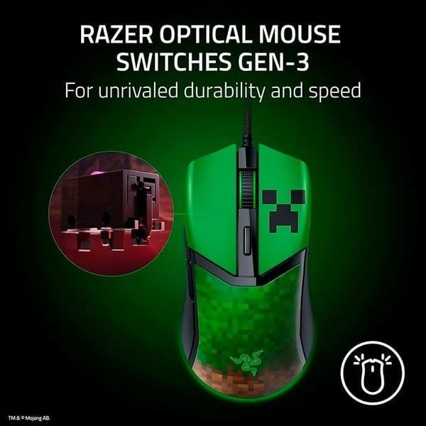 Switch quang học Razer Gen-3 trên chuột Razer Cobra Minecraft nShop