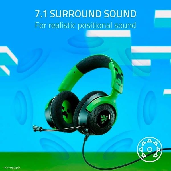 Tai nghe gaming Razer Kraken V4 X Minecraft Edition chính hãng nShop