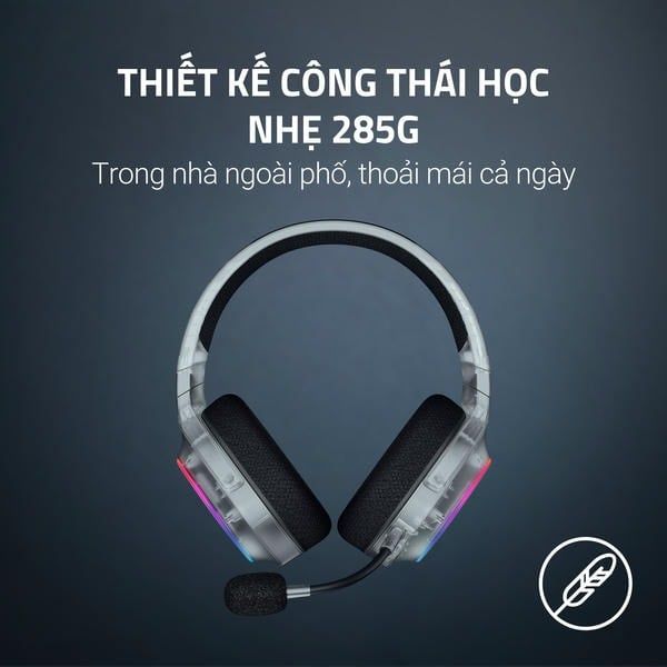 Thiết kế công thái học 285g của tai nghe Barracuda X Chroma nShop