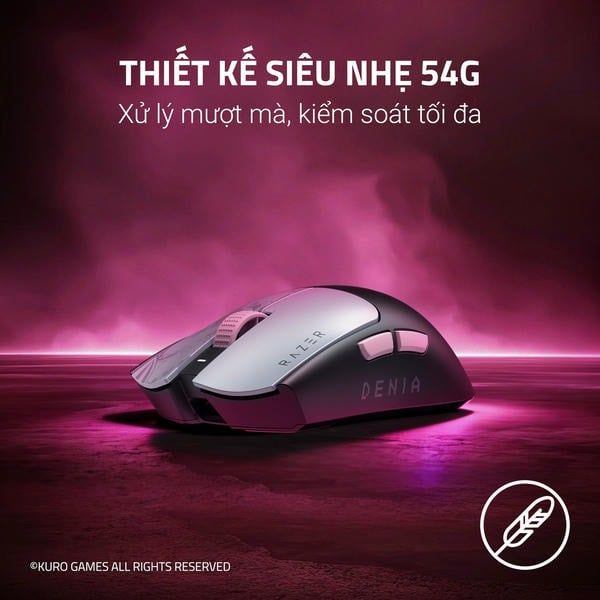 Thiết kế siêu nhẹ 54g của chuột Razer Viper V3 Pro SE WuWa nShop