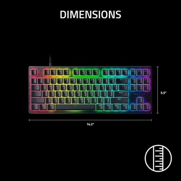 Thông số kích thước bàn phím Razer Huntsman V3 HE Magnetic TKL nShop