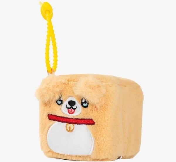 thú bông Squarepals Animal Collection 7cm golden retriever chó vàng