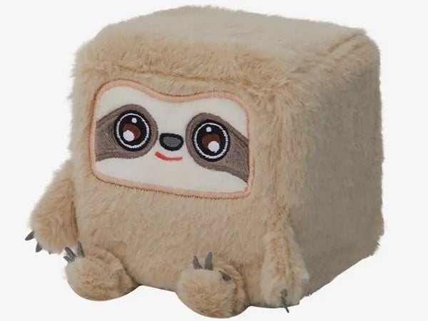 thú bông vuông Squarepals Animal Collection 10cm sloth con lười