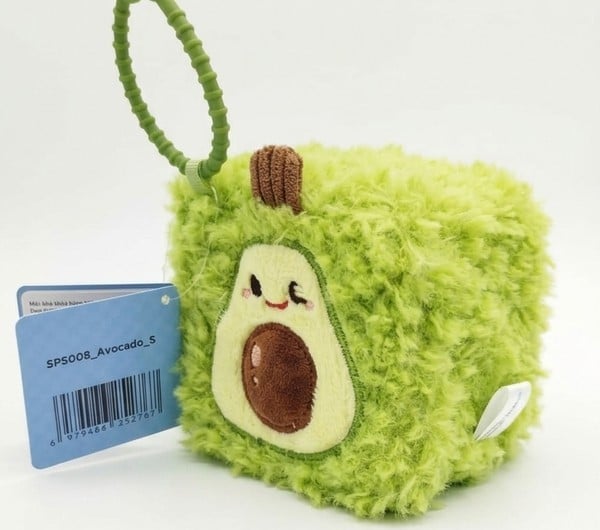 thú bông vuông Squarepals Fruit Collection 7cm avocado trái bơ