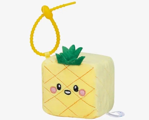 thú bông vuông Squarepals Fruit Collection 7cm pineapple dứa thơm