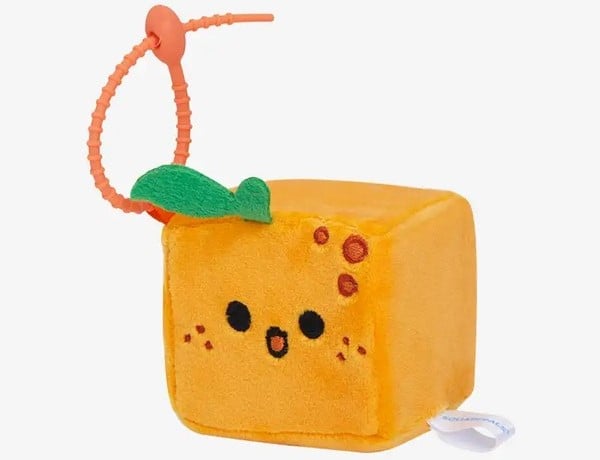 thú bông vuông Squarepals Fruit Collection 7cm tangerine quýt