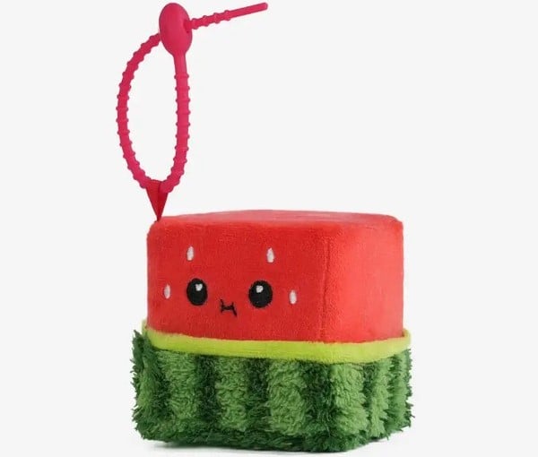 thú bông vuông Squarepals Fruit Collection 7cm watermelon dưa hấu