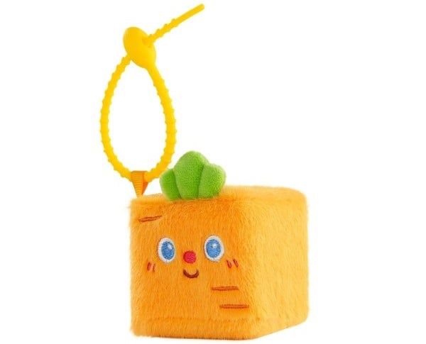 thú bông vuông Squarepals Vegetable Collection 5cm carrot cà rốt