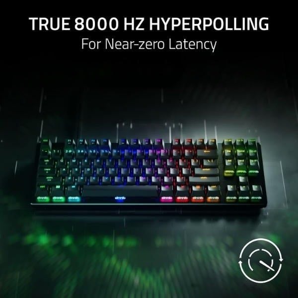 Tốc độ phản hồi True 8000Hz HyperPolling trên Huntsman V3 HE TKL nShop