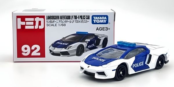 Tomica No. 92 Lamborghini Aventador LP700-4 Police Car Chính Hãng