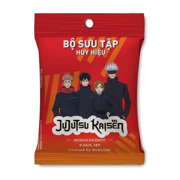 Túi mù huy hiệu Jujutsu Kaisen - màu sắc chi tiết