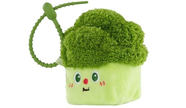 thú bông vuông Squarepals Vegetable Collection 5cm broccoli bắp cải xanh