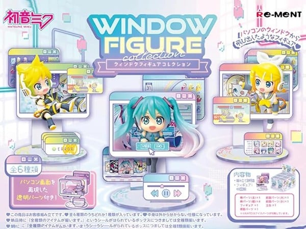 nShop bán Hatsune Miku WINDOW FIGURE Collection Re-Ment Blind Box làm quà tặng fan Vocaloid