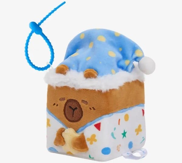 thú bông Squarepals Animal Collection 7cm pajama capybara chuột lang nước đồ ngủ
