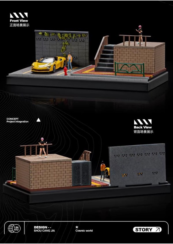 nShop bán Diorama 1:64 Kèm Hộp Trưng Bày - Cầu Thang Đường Bộ 82006 làm quà tặng người sưu tầm xe die-cast