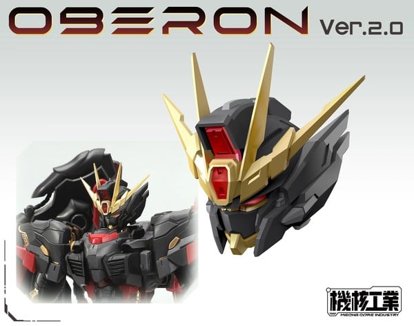 gương mặt được nâng cấp của Mecha Core Industry JH-002X Oberon Ver 2.0 Dark Angel