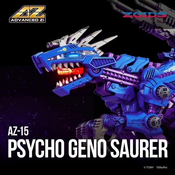 nShop bán AZ-15 Psycho Geno Saurer - 1/72 Zoids Advanced Zi T-SPARK làm quà tặng fan mô hình lắp ráp robot Nhật