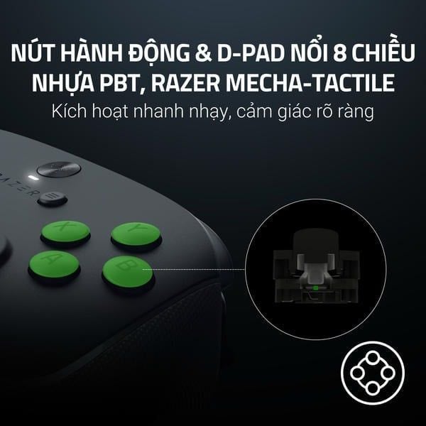 Nút bấm Mecha-Tactile và D-Pad 8 chiều của Razer Wolverine V3 Pro nShop
