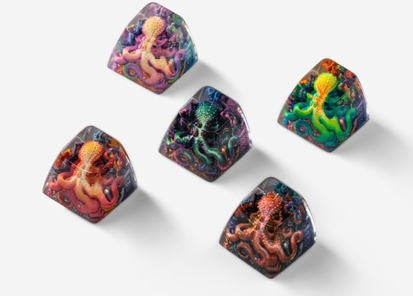 nShop bán nút Kraken Absolut Artisan Keycap Dwarf Factory SAR1 resin hình vuông cứng cáp giá tốt