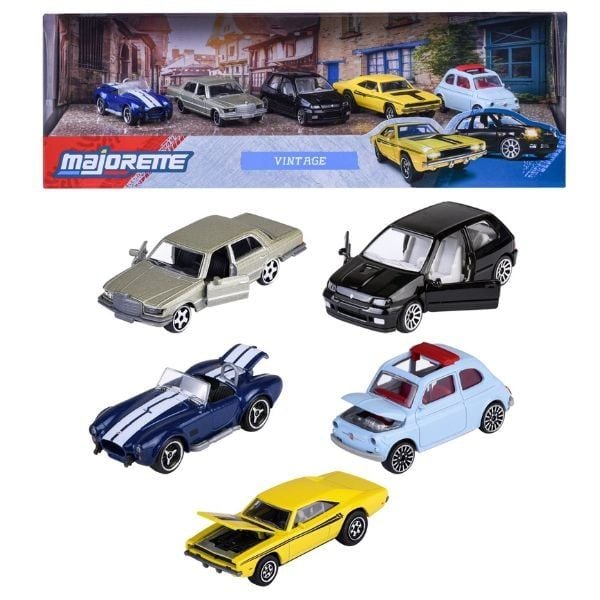 Xe Mô Hình MAJORETTE Vintage 5 Pieces Gift Pack - sản phẩm chính hãng