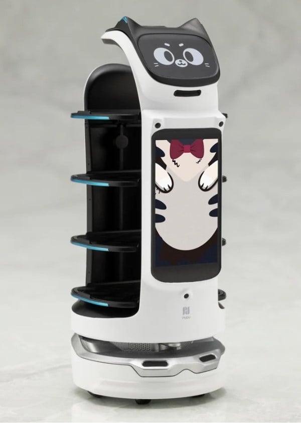 nShop bán mô hình BellaBot Pro White Ver - Pudu Robotics - Kotobukiya KP814 mèo robot quản gia phục vụ