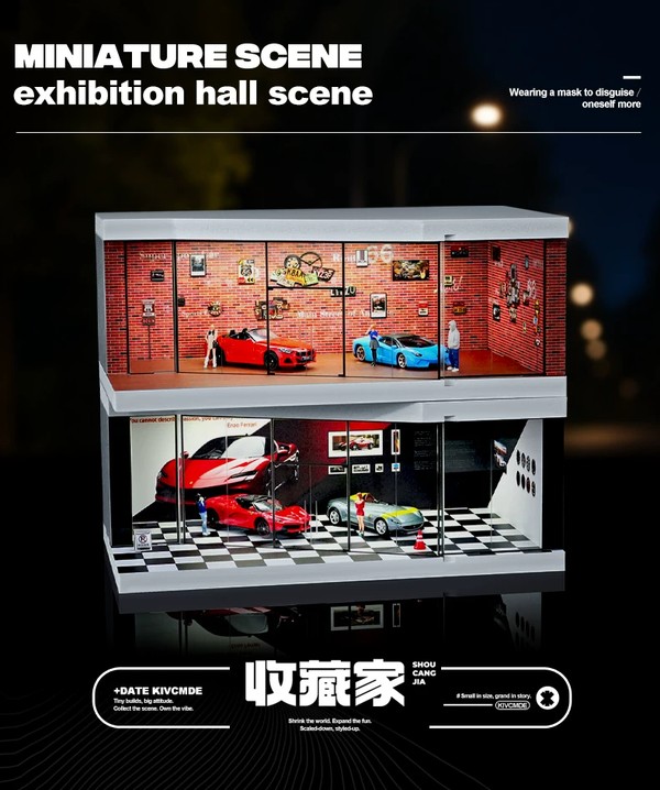 nShop bán Diorama 1:64 Showroom xe SCJ73441 chính hãng Shou Cang Jia mô hình tiểu cảnh thành phố