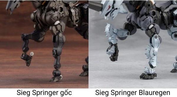 nShop bán Model Kit Hexa Gear Blauregen - Kotobukiya HG153 có so sánh 2 phiên bản Sieg Springer có gì khác biệt