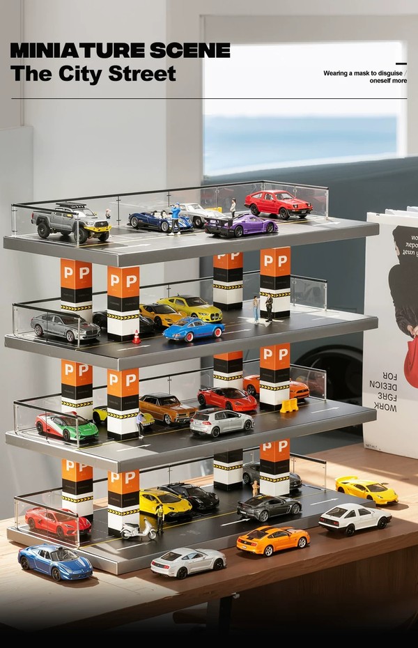 nShop bán Diorama 1:64 Bãi đỗ xe lộ thiên 4 tầng cỡ lớn SCJ143 ship COD giao nhanh tận nhà toàn quốc giá tốt