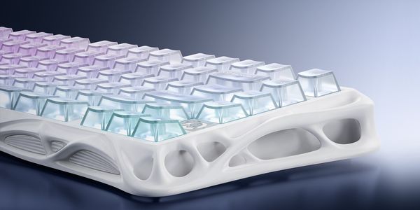 nShop bán bàn phím cơ GravaStar Mercury K1 Lite 75% Wireless - Crystal Aurora thiết kế trong suốt sang trọng