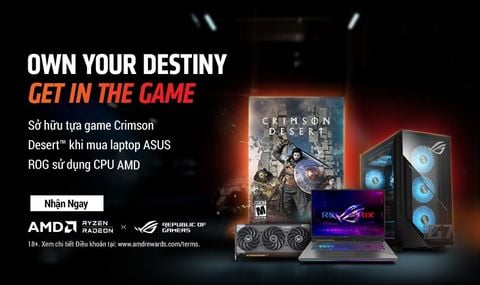 CHƯƠNG TRÌNH KHUYẾN MÃI: MUA LAPTOP ASUS ROG TRANG BỊ CPU AMD – NHẬN NGAY SIÊU PHẨM CRIMSON DESERT™