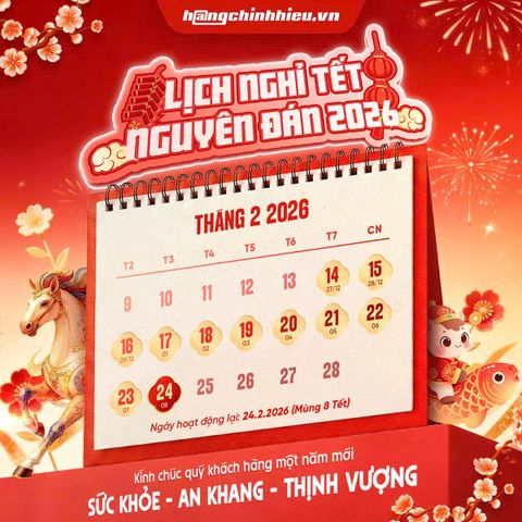 THÔNG BÁO LỊCH NGHỈ TẾT NGUYÊN ĐÁN 2026