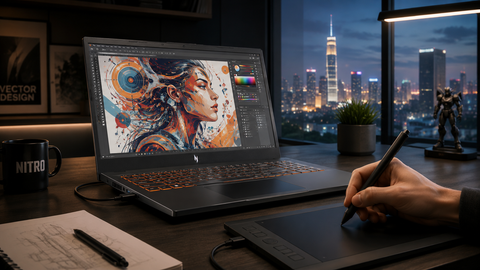 Top Laptop Cho Dân Đồ Họa Đáng Mua Nhất 2026: Tại Sao Acer Nitro ProPanel Là 