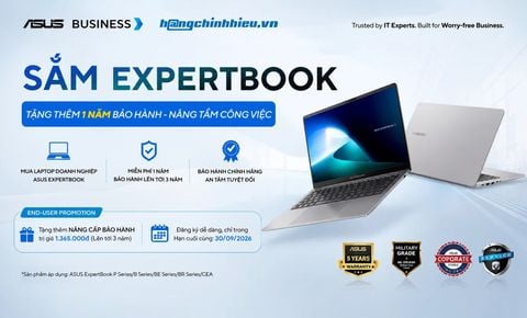 SẮM EXPERTBOOK TẶNG THÊM 1 NĂM BẢO HÀNH - NÂNG TẦM CÔNG VIỆC