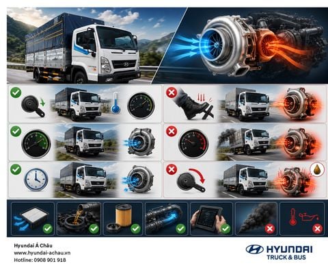 HƯỚNG DẪN SỬ DỤNG TURBO HYUNDAI MIGHTY EX900XL ĐÚNG CÁCH – BÍ QUYẾT GIÚP TURBO BỀN BỈ, TIẾT KIỆM CHI PHÍ SỬA CHỮA
